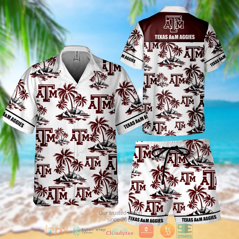 Texas A&M Aggies Hawaiian Shirt, Shorts word1