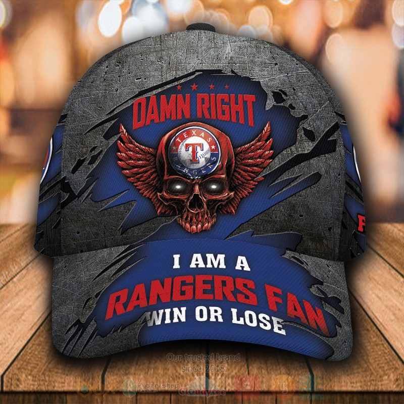 BEST Texas Rangers Skull Custom Classic Cap