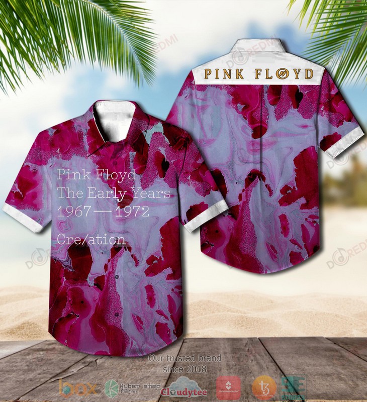 BEST The Early Years 1967 - 1972 Pink Floyd Band Aloha Shirt word1