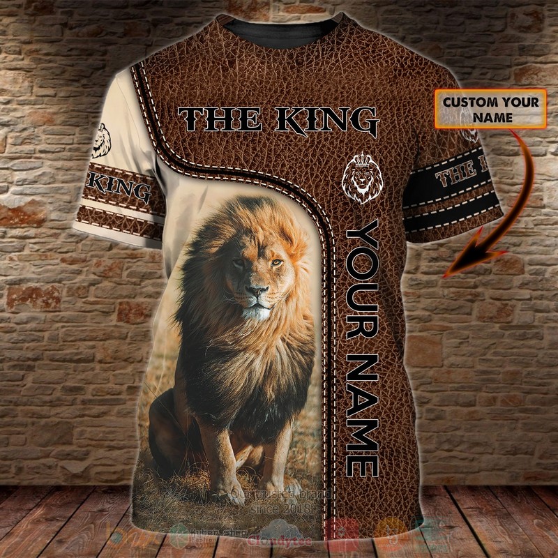 BEST The King Lion Custom Name 3D Printing T-Shirt 9 BEST The King Lion Custom Name 3D Printing T-Shirt word2