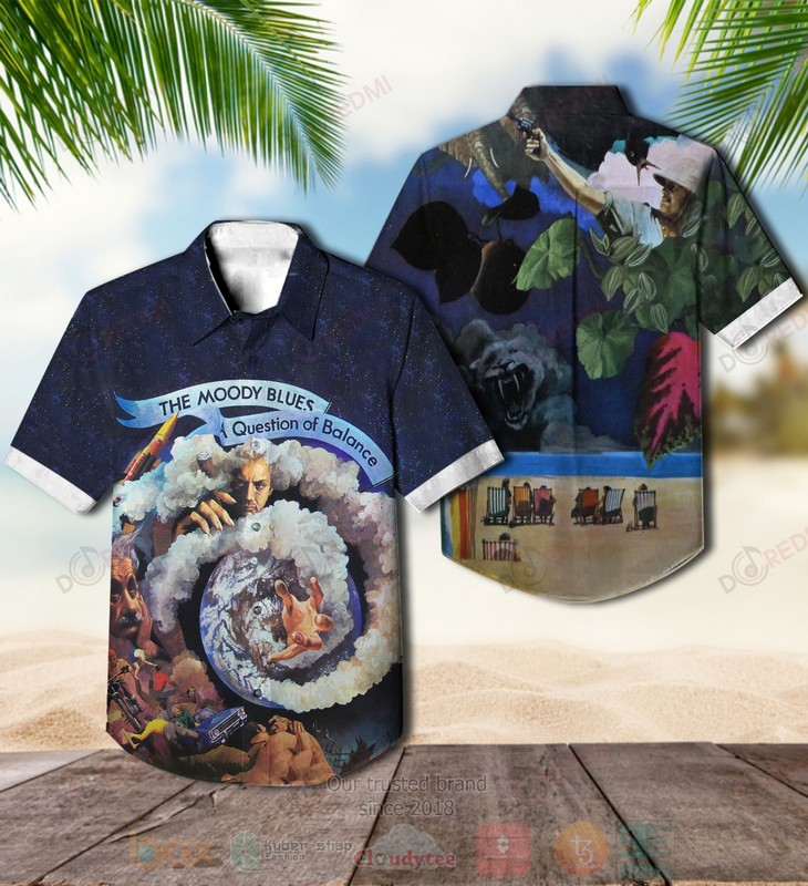 BEST The Moody Blues A Question of Balance Album Aloha Hawaiian Shirt