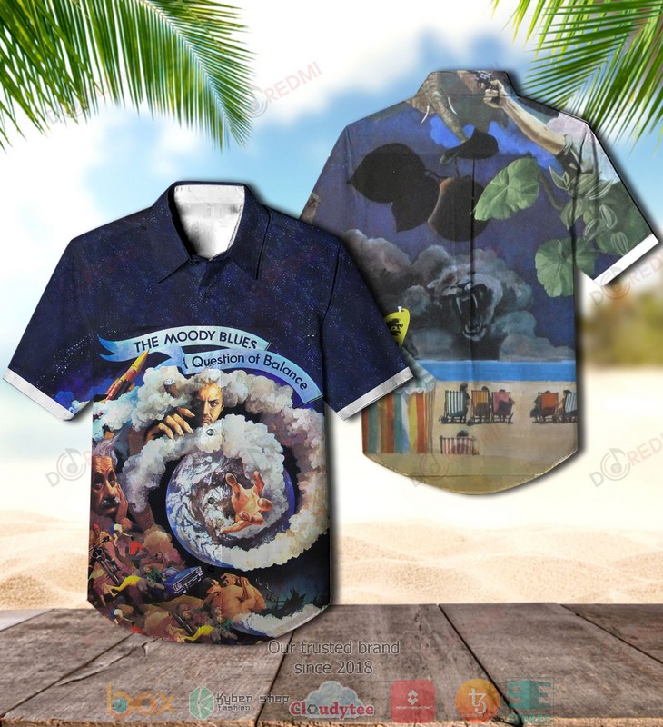 The Moody Blues A Question of Balance Short Sleeve Hawaiian Shirt word3