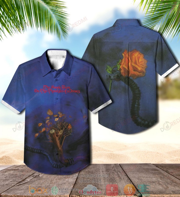 The Moody Blues On the Threshold of a Dream Short Sleeve Hawaiian Shirt word3