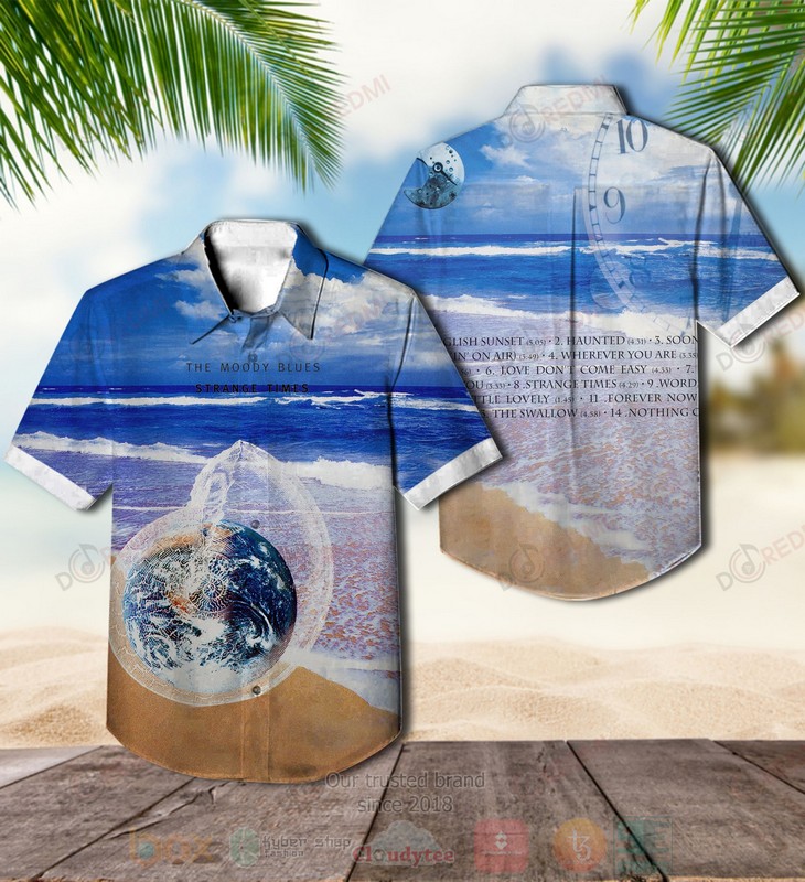 BEST The Moody Blues Strange Times Album Aloha Hawaiian Shirt