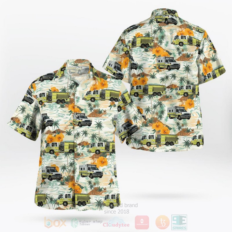 BEST Thiensville Fire Department Thiensville, Wisconsin 3D Aloha Shirt word2