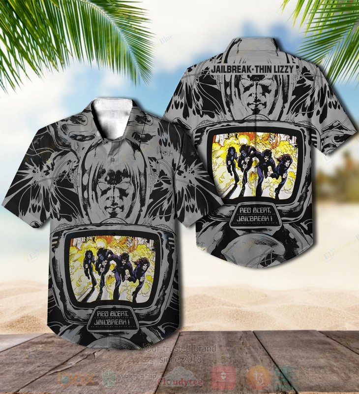 BEST Thin Lizzy Jailbreak Album Aloha Hawaiian Shirt