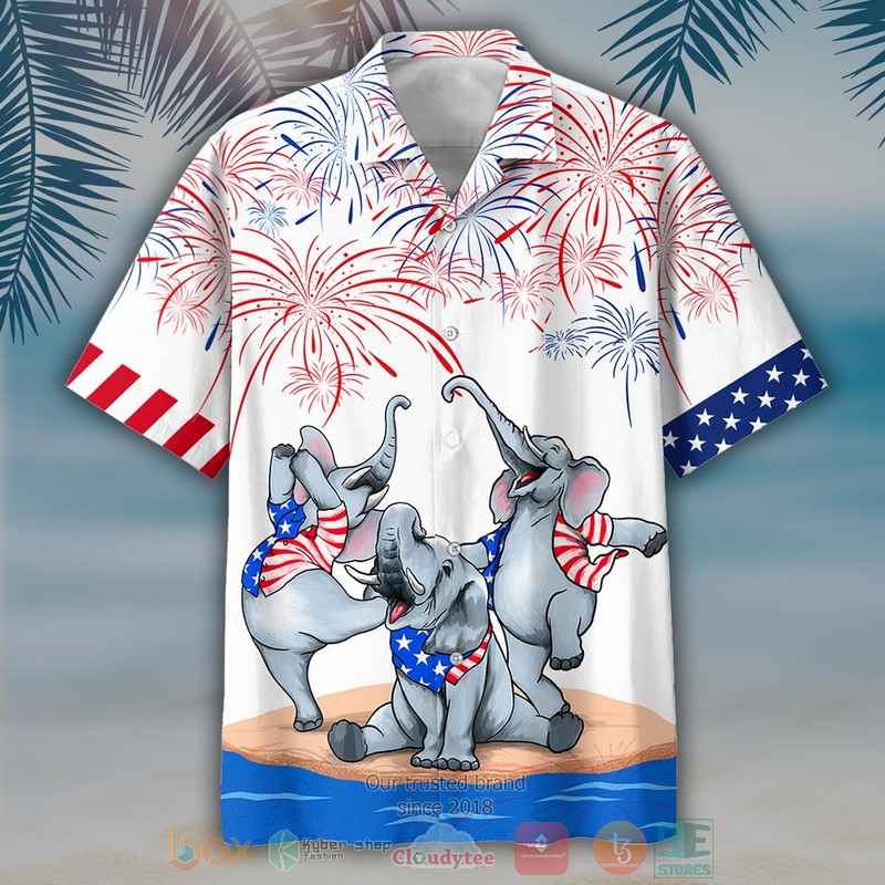 NEW Three Elephant Independence Is Coming Hawaii Shirt, Shorts