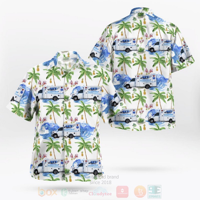 BEST Tinley Park, Illinois, ATI Ambulance 3D Aloha Shirt word1