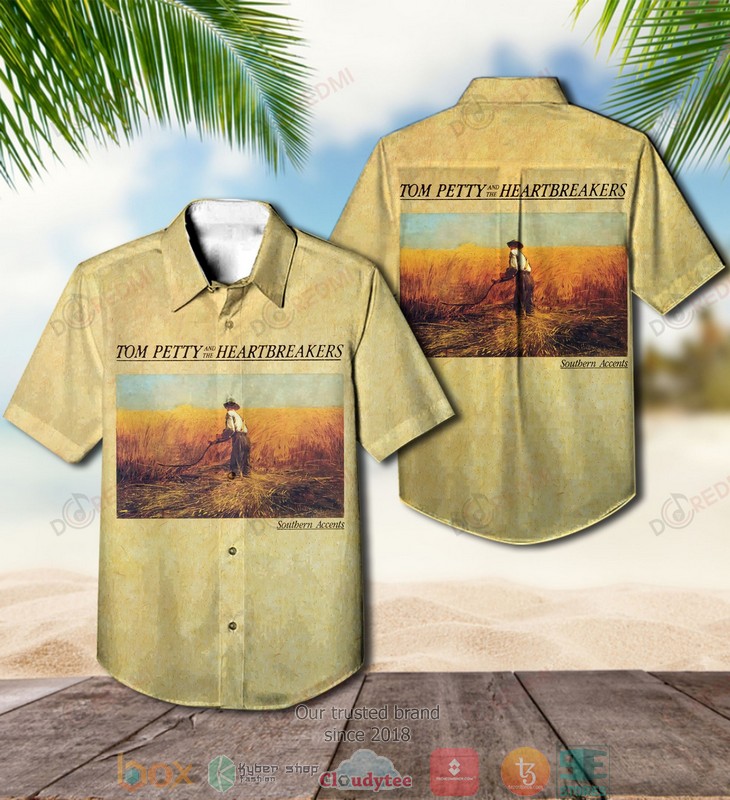 Tom Petty and the Heartbreakers Short Sleeve Hawaiian Shirt word1