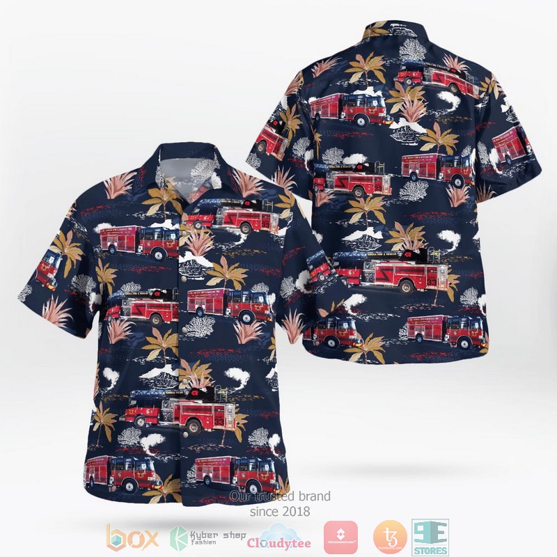 NEW Topeka Volunteer Fire Department Hawaii Shirt word2