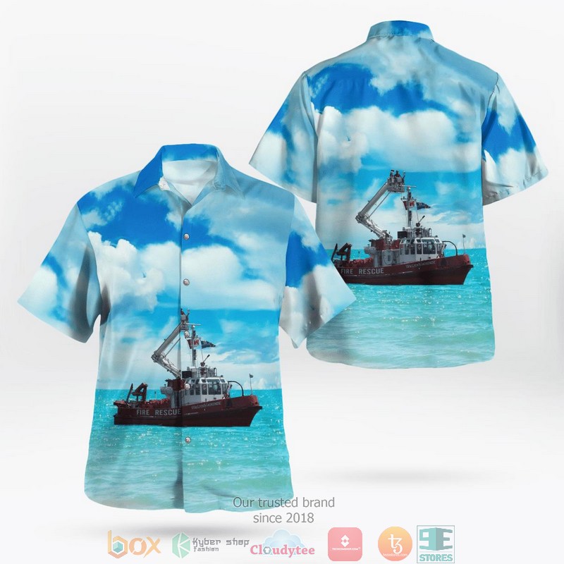 Toronto Fire Services William Lyon Mackenzie fireboat Hawaii 3D Shirt