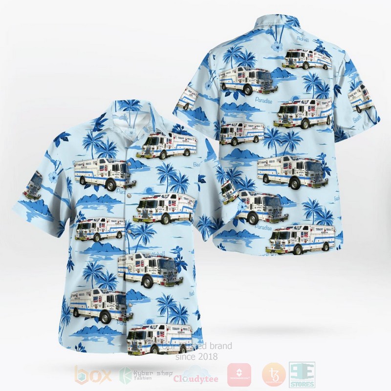 BEST Tremont Fire Company 1, Tremont, Pennsylvania 3D Aloha Shirt word2