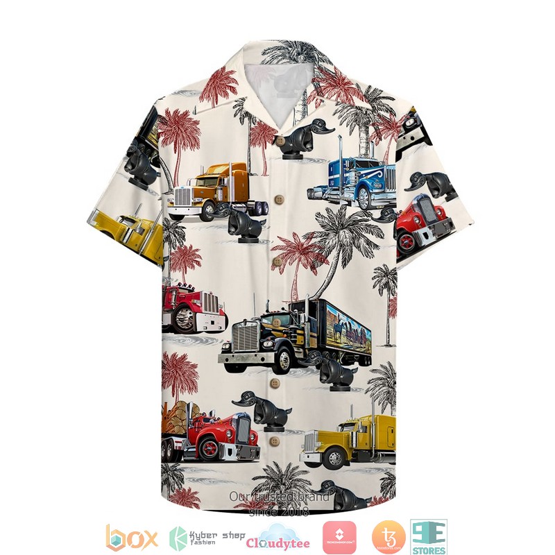 Trucker Truck Pattern 1 Hawaiian shirt