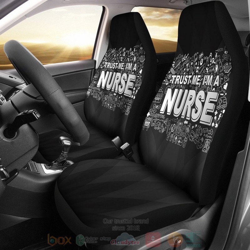 BEST Trust Me I'M A Nurse Luxury Car Seat Covers