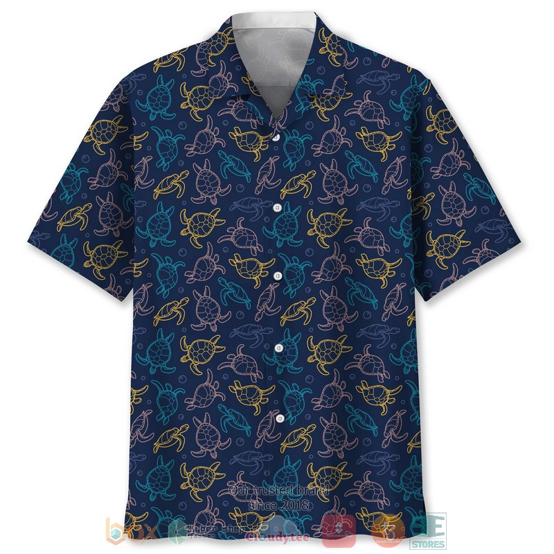NEW Turtle Pattern Hawaiian Shirt 1