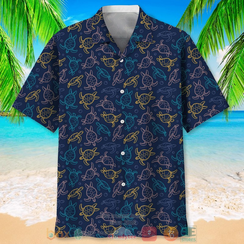 NEW Turtle Pattern Hawaiian Shirt 10