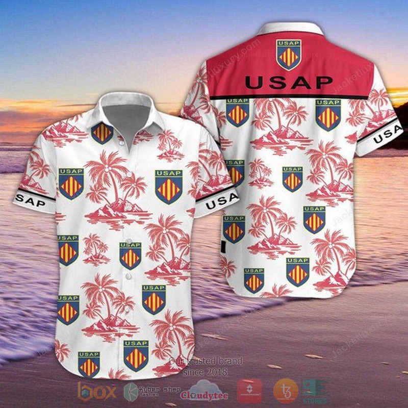 HOT USA Perpignan Hawaiian Shirt, Shorts word2