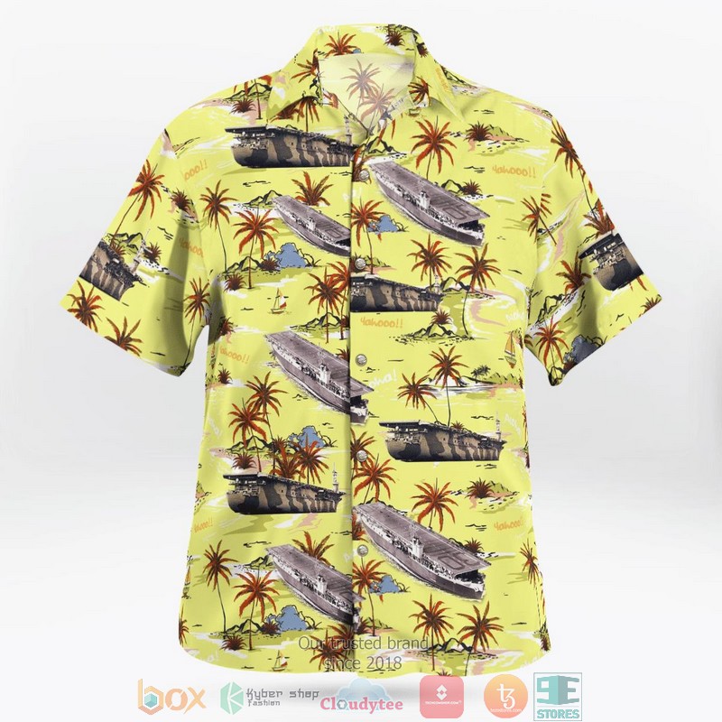 USS Charger CVE 30 World War II Hawaiian Shirt 2 USS Charger CVE 30 World War II Hawaiian Shirt word3