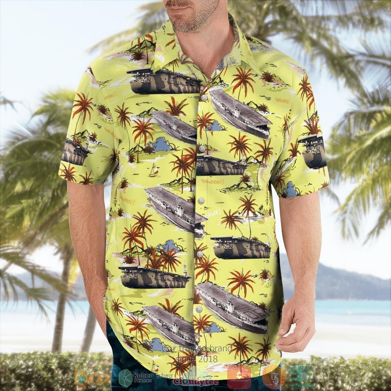 USS Charger CVE 30 World War II Hawaiian Shirt 3 USS Charger CVE 30 World War II Hawaiian Shirt word3