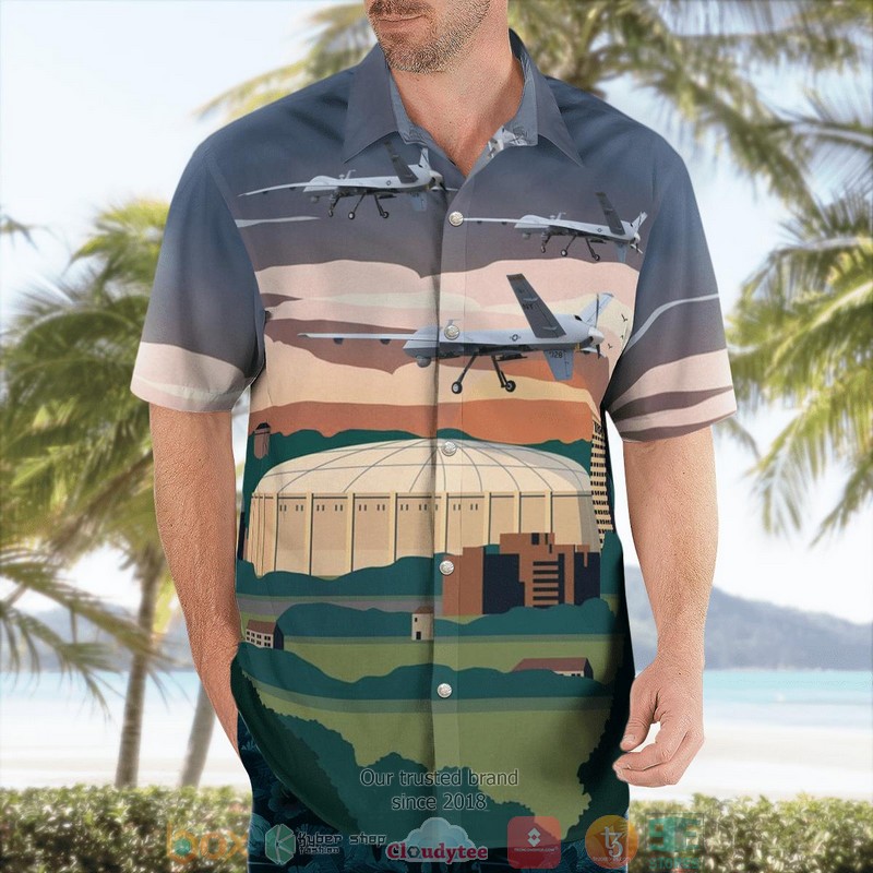 US Air Force 138th Attack Squadron General Atomics MQ-9A Reaper Hawaii 3D Shirt 4 US Air Force 138th Attack Squadron General Atomics MQ-9A Reaper Hawaii 3D Shirt word2