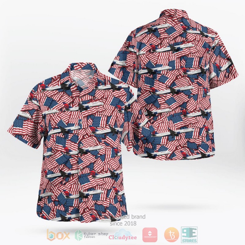 BEST US Airlines 2 Boeing 757-232 4th of July Hawaii Shirt word2