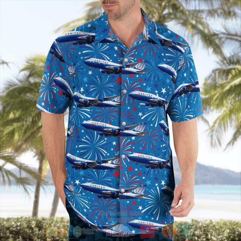 BEST US Airlines 4 Boeing 747-422 4th of July Hawaii Shirt word2
