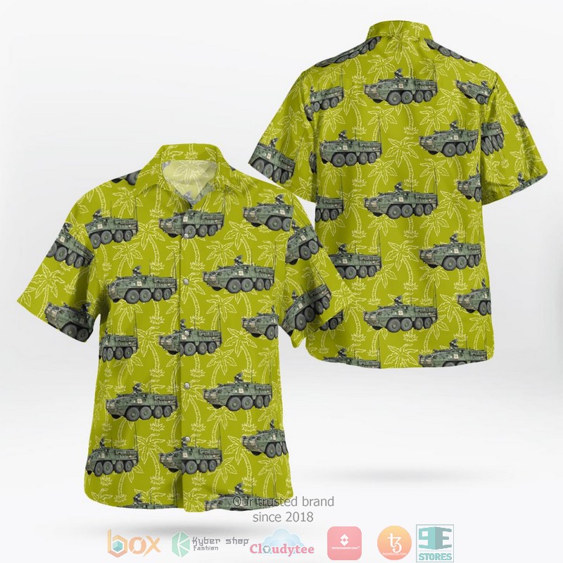 NEW US Army M1126 Stryker Infantry Carrier Vehicle ICV Aloha Shirt word2