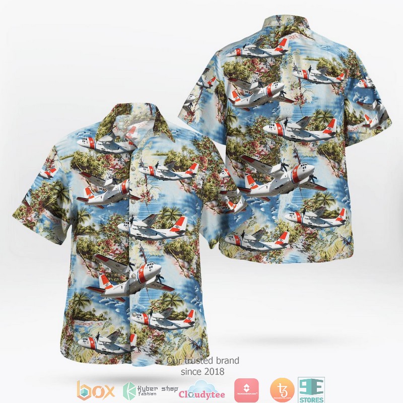 US Coast Guard Alenia C 27J Spartan Hawaiian Shirt 1 US Coast Guard Alenia C 27J Spartan Hawaiian Shirt word3