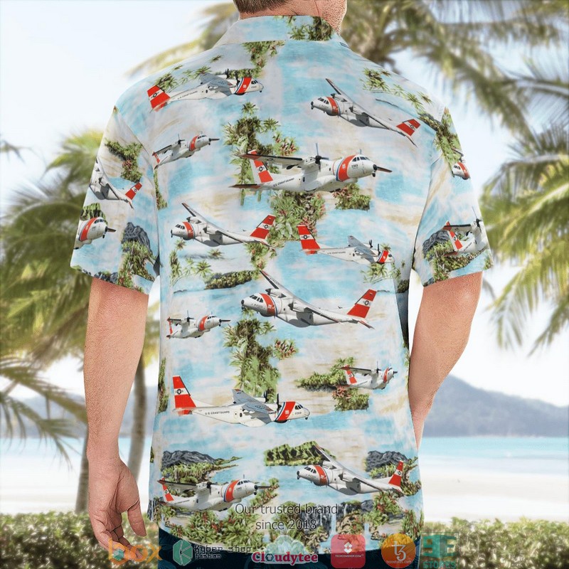 US Coast Guard EADS HC 144 Ocean Sentry Hawaiian Shirt word3