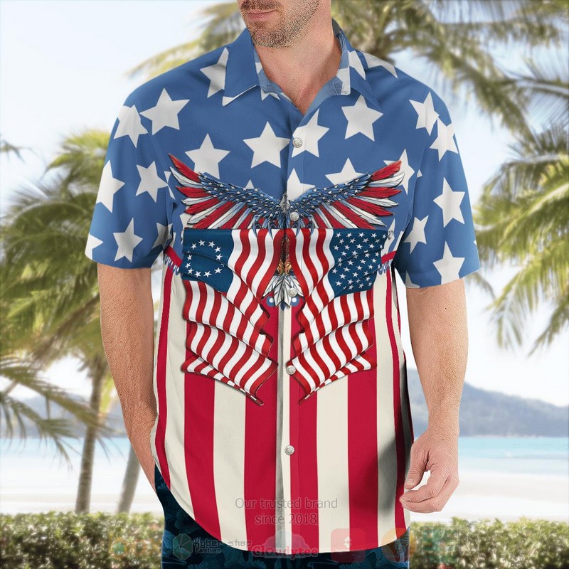 BEST US Eagle God Bless America 3D Aloha Shirt 3 BEST US Eagle God Bless America 3D Aloha Shirt word3