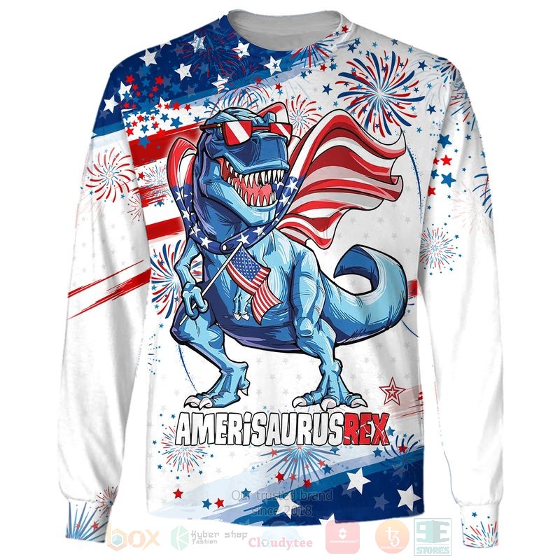 BEST US Independence Day Amerisaurusrex All Over Print Shirt, Hoodie word3