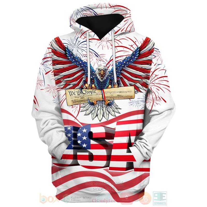 BEST US Independence Day We The People Eagles All Over Print Shirt, Hoodie word3