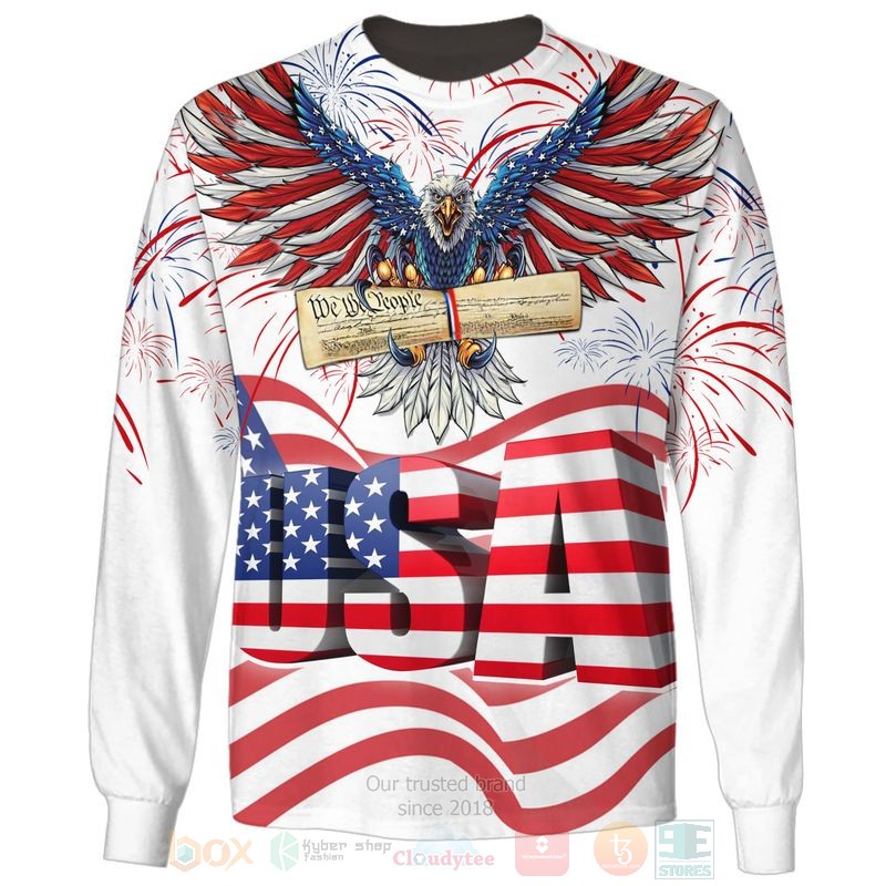 BEST US Independence Day We The People Eagles All Over Print Shirt, Hoodie word1