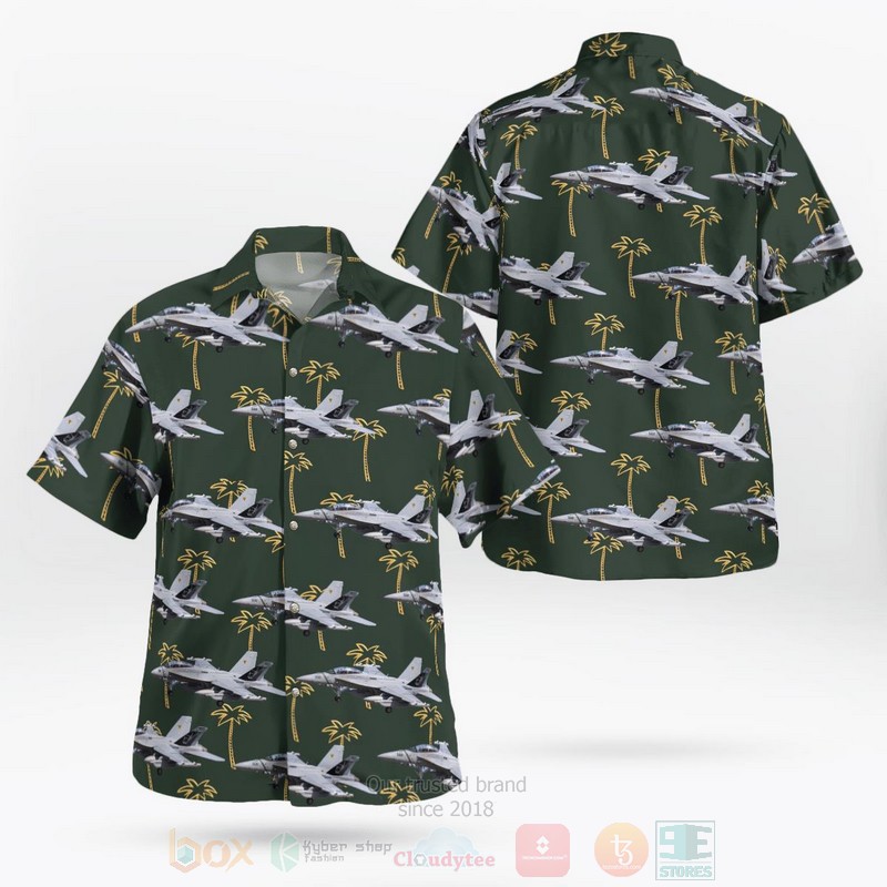 BEST US Navy Boeing EA-18G Growler of VAQ-209 Star Warriors 3D Aloha Shirt word3