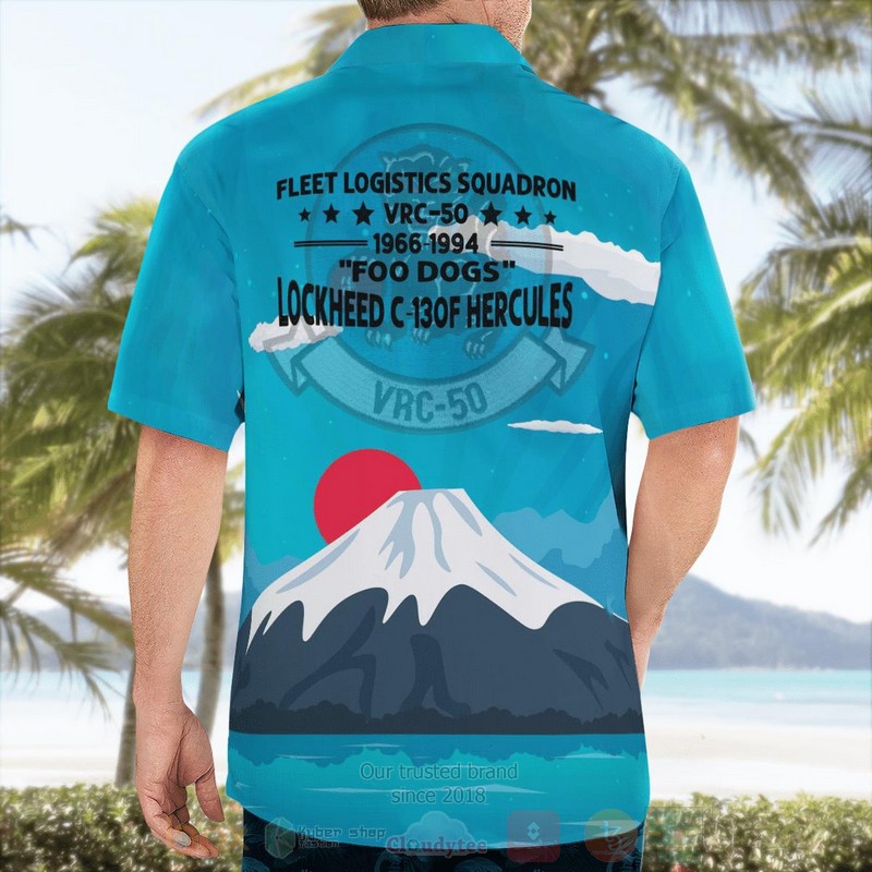 BEST US Navy Lockheed C-130F Hercules of VRC-50 Foo Dogs 3D Aloha Shirt 2 BEST US Navy Lockheed C-130F Hercules of VRC-50 Foo Dogs 3D Aloha Shirt word1