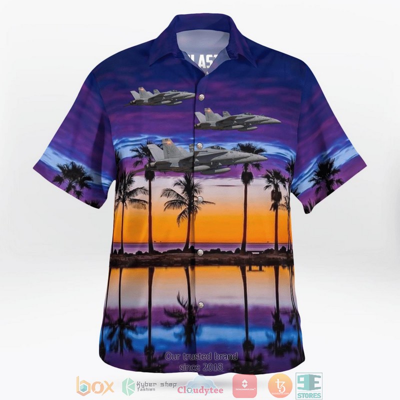 US Navy Strike Fighter Squadron 34 VFA-34 F-A-18E Super Hornet Hawaii 3D Shirt word3