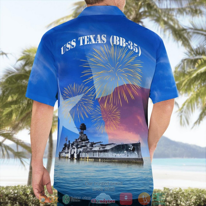 NEW US Navy USS Texas BB-35 4th Of July Aloha Shirt 4 NEW US Navy USS Texas BB-35 4th Of July Aloha Shirt word2