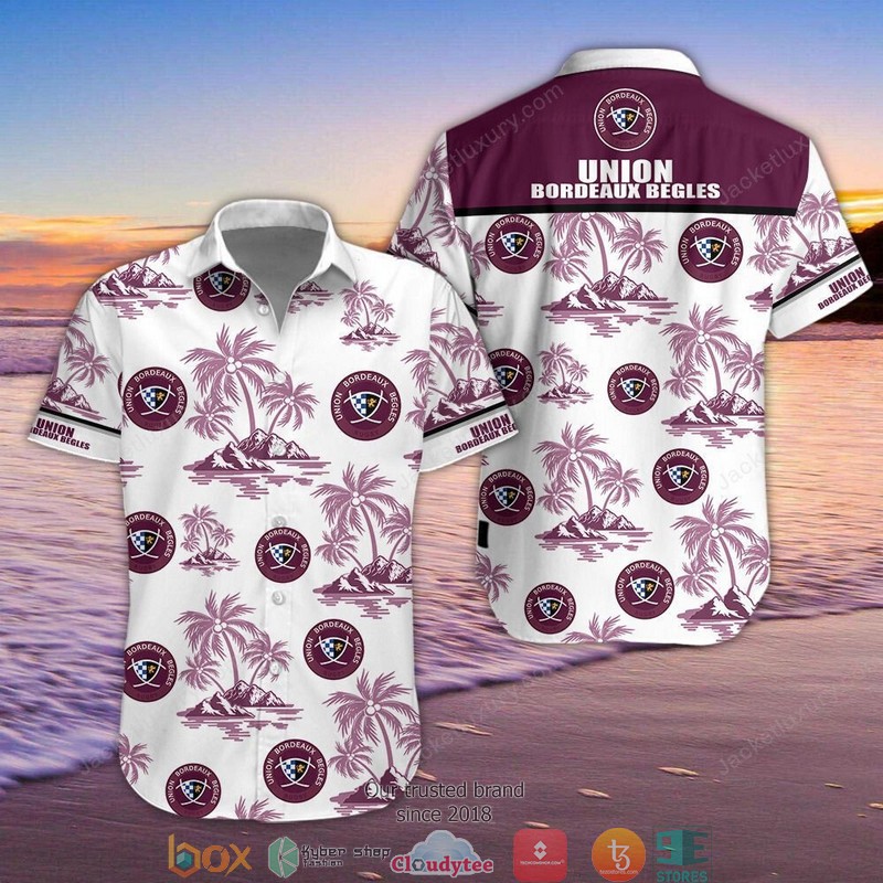 Union Bordeaux Begles Hawaiian Shirt, Beach Short word3