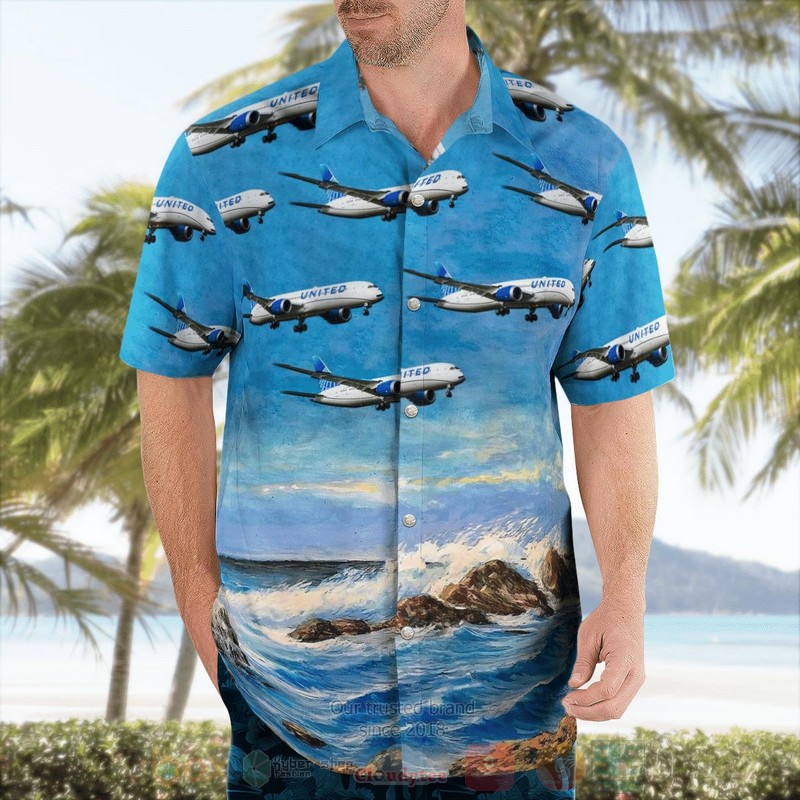 BEST United Airlines Boeing 787-9 Dreamliner 3D Aloha Shirt 3 BEST United Airlines Boeing 787-9 Dreamliner 3D Aloha Shirt word3