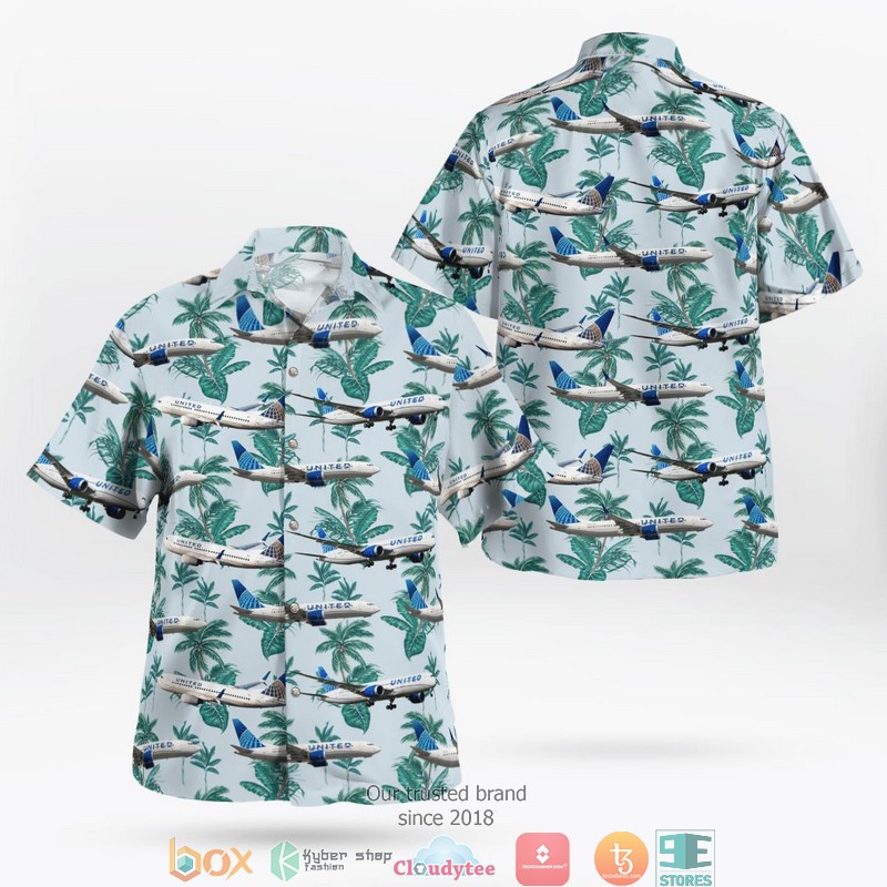 United Airlines Fleet Hawaiian Shirt