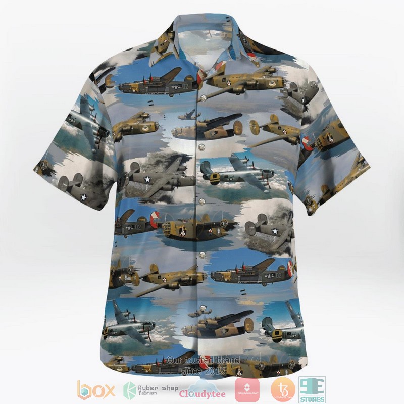 NEW United States Army Air Forces Consolidated B-24 Liberator Aloha Shirt word3