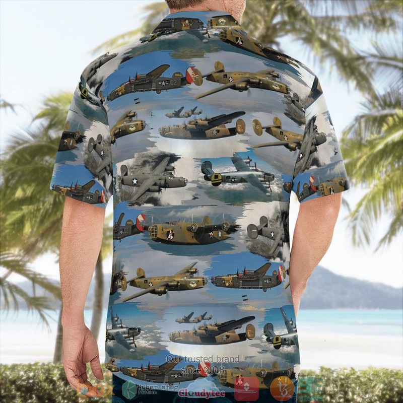 NEW United States Army Air Forces Consolidated B-24 Liberator Aloha Shirt word3