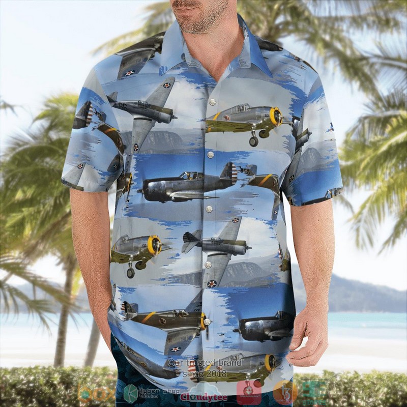 NEW United States Army Air Forces Curtiss P-36 Hawk Aloha Shirt word1