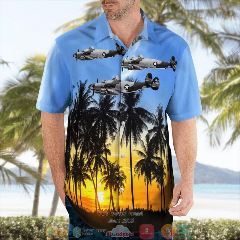 NEW United States Army Air Forces Lockheed B-34 Ventura Aloha Shirt 3 NEW United States Army Air Forces Lockheed B-34 Ventura Aloha Shirt word3