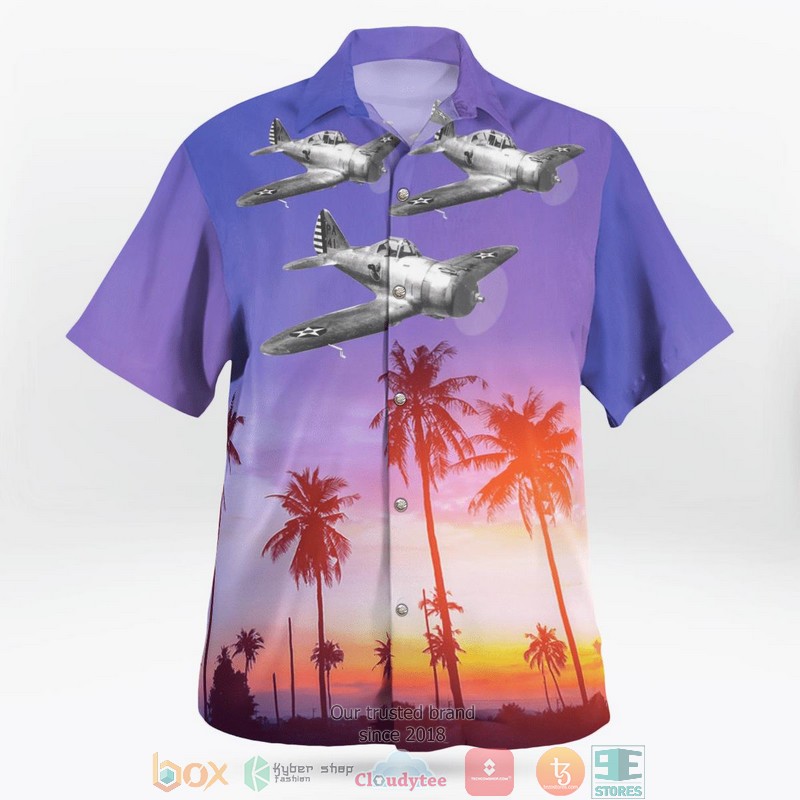 NEW United States Army Air Forces Seversky P-35 Aloha Shirt 2 NEW United States Army Air Forces Seversky P-35 Aloha Shirt word3