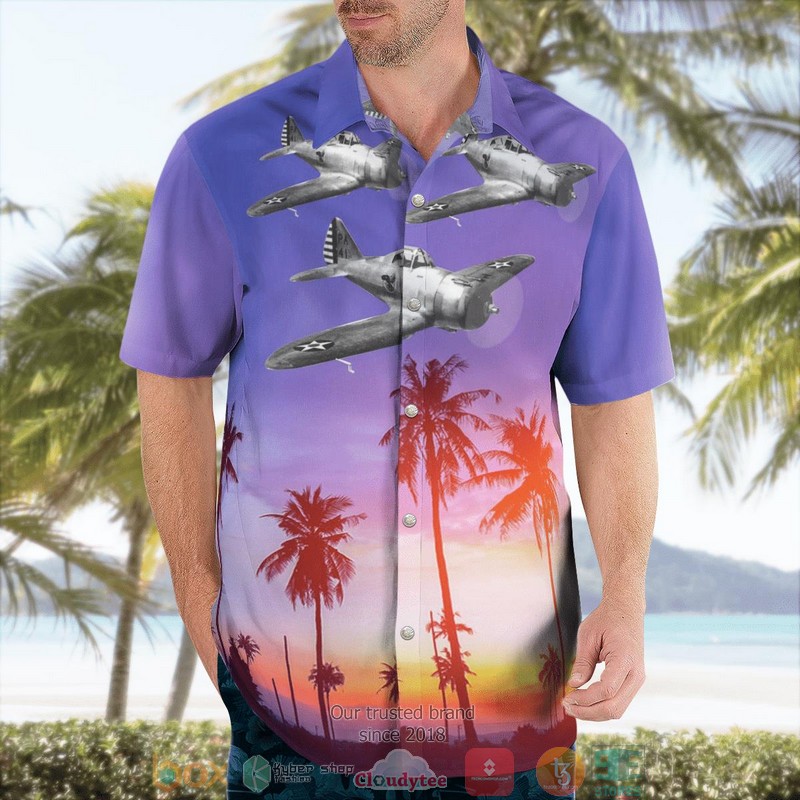 NEW United States Army Air Forces Seversky P-35 Aloha Shirt 3 NEW United States Army Air Forces Seversky P-35 Aloha Shirt word3