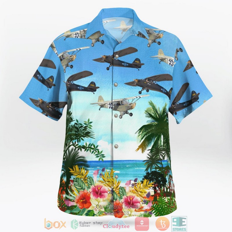 NEW United States Army Air Forces Taylorcraft L-2 Grasshopper Observation Aloha Shirt 2 NEW United States Army Air Forces Taylorcraft L-2 Grasshopper Observation Aloha Shirt word3
