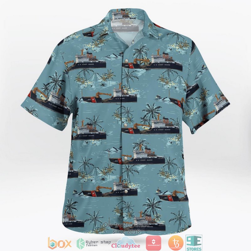 United States Coast Guard USCGC Elm WLB 204 Juniper class Hawaiian Shirt word3