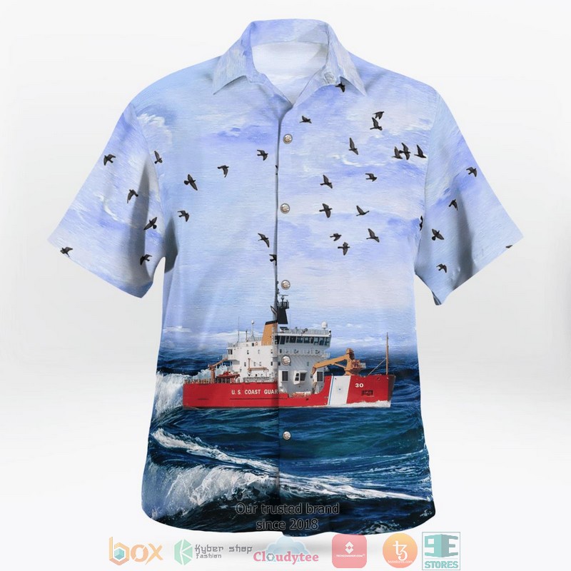 United States Coast Guard USCGC Mackinaw WLBB-30 Aloha Shirt 2 United States Coast Guard USCGC Mackinaw WLBB-30 Aloha Shirt word1