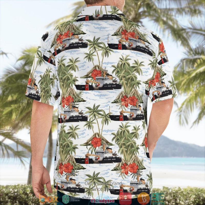 United States Coast Guard USCGC Willow WLB 202 Juniper class Hawaiian Shirt word2